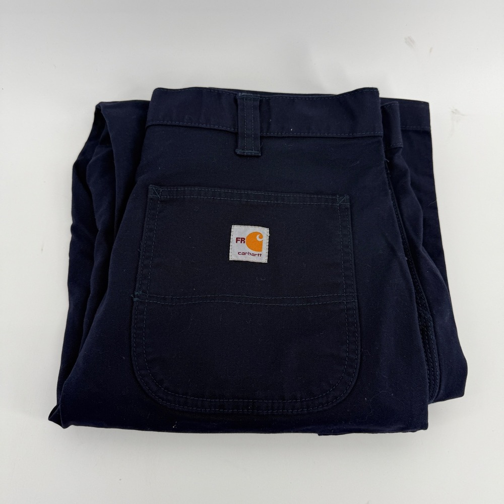 Carhartt FR Flame Resistant Relaxed Fit Cargo Pants Navy Blue BN3574-FRM 35x34